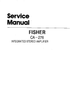 Fisher CA-276 - Service Manual